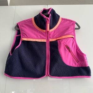 Free People-Cropped Fleece Vest